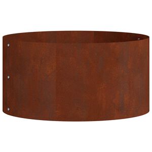 vidaXL Plante ring Brun 40 x 40 x 20 cm Cortenst&aring;l