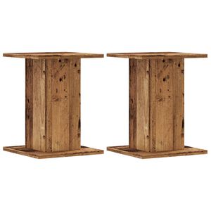 vidaXL Plantestativer 2 stk gammelt tre 30x30x40 cm konstruert tre