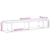 vidaXL Vegghyller 2 stk artisan eik 105x18x20 cm konstruert tre