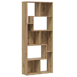 vidaXL Bokhylle h&aring;ndverkseik 67x24x161 cm konstruert tre
