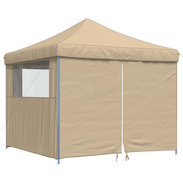 vidaXL Partytelt Beige 292 x 292 x 315 cm Oxford Stoff
