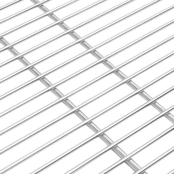 vidaXL Grillrist s&oslash;lv 60 x 60 cm Rustfritt St&aring;l