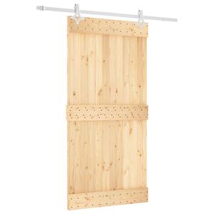 vidaXL Skyved&oslash;r 100 x 210 cm Massiv Furu Tre (Ubehandlet)