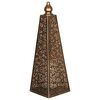 Luxform Lighting Batteridrevet LED-stemningslys Pyramid 45 cm kobber