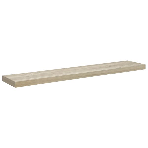 vidaXL Flytende vegghylle eik 120x23,5x3,8 cm MDF