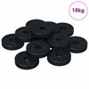 vidaXL passer for Flat Skive 36000 stk. Svart &empty;15 x 3 mm PVC Copolymer