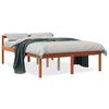 vidaXL Seniorseng voksbrun 120x200 cm heltre furu