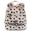 CHILDHOME Barneryggsekk My First Bag lerret leopard