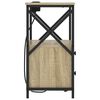 vidaXL Nattbordskap Sonoma eik 40 x 31 x 60 cm Konstruert tre
