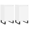 vidaXL Skjenker 2 stk hvit 40x35x70 cm konstruert tre
