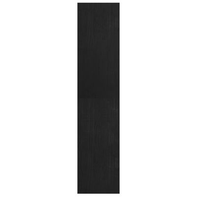 vidaXL Bokhylle/romdeler svart 40x30x135,5 cm furu