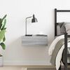 vidaXL Flytende nattbord grå sonoma 40x30x15 cm konstruert tre