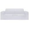 vidaXL 2-seters sofaovertrekk polyester hvit