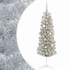 vidaXL Kunstig smalt juletre med julekuler 150 cm 150 LED-lys Varmhvit