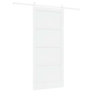 vidaXL Skyved&oslash;r ORKDAL Hvit 93 x 211 cm Massiv furu