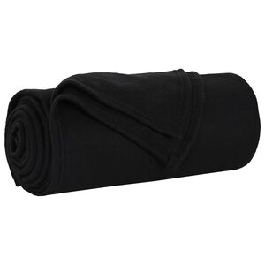 vidaXL Teppe Svart 170 x 130 cm 0.33 kg Fleece