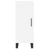 vidaXL Highboard hvit 34,5x34x180 cm konstruert tre