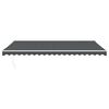 vidaXL Uttrekkbar markise antrasitt 5x3 m stoff og aluminium