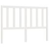vidaXL Sengegavl hvit 146x4x100 cm heltre furu