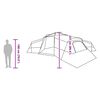 vidaXL Familietelt med tak Grå og Oransje 833 x 585 x 216 cm taft