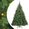 vidaXL Kunstig juletre med 300 LED med stativ gr&oslash;nn 210 cm PE og PVC