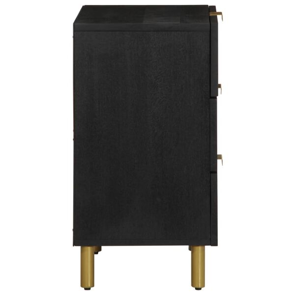 vidaXL Nattbord svart 50x33x62 cm konstruert tre