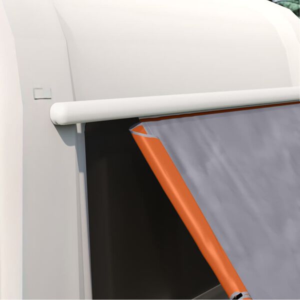 vidaXL Bakluketelt med tak Gr&aring; og Oransje 190 x 150 x 185 cm taft