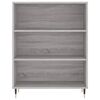 vidaXL Highboard gr&aring; sonoma 69,5x34x180 cm konstruert tre