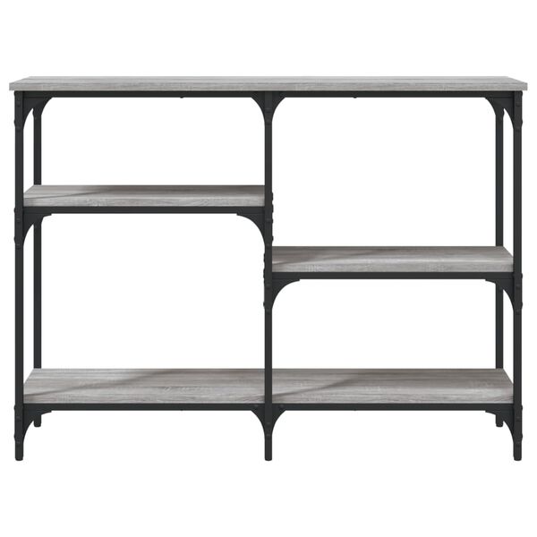 vidaXL Konsollbord gr&aring; sonoma 102x29x75 cm konstruert tre