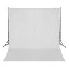 vidaXL Fotostudiosett med lyssett, bakgrunn og reflektor