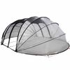 vidaXL Bassengtelt kube Gjennomsiktig 640 x 432 x 205 cm PVC