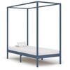 vidaXL Himmelsengeramme heltre furu gr&aring; 90x200 cm