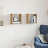 vidaXL Vegghyller kube 2 stk artisan eik 30x15x30 cm konstruert tre