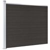 vidaXL Gjerdepanel WPC 175x146 cm svart