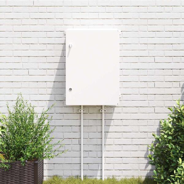 vidaXL Kontrollskap Gr&aring; 47 x 20 x 60 cm ABS-plast