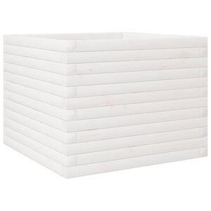 vidaXL Plantekasse hvit 60x60x45,5 cm heltre furu