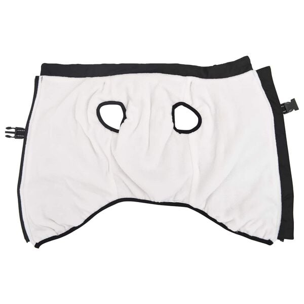 vidaXL Hund Frakk Svart L48 Fleece og polyester