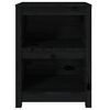 vidaXL Bokhylle svart 50x35x68 cm heltre furu