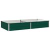 vidaXL Hevet Hagebed Gr&oslash;nn 160 x 80 x 24 cm kaldvalset st&aring;l