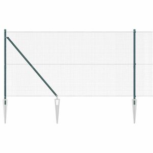 vidaXL Svweiende tr&aring;dgjerde med spisser 10 x 1,4 m (B x H)