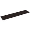 vidaXL Vegghylle m&oslash;rkebrun 220x50x(2-4) cm behandlet heltre eik