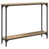 vidaXL Konsollbord Artisan Eik 100 x 22,5 x 75 cm Konstruert tre