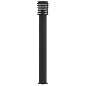 vidaXL Utend&oslash;rs gulvlampe svart 110 cm rustfritt st&aring;l