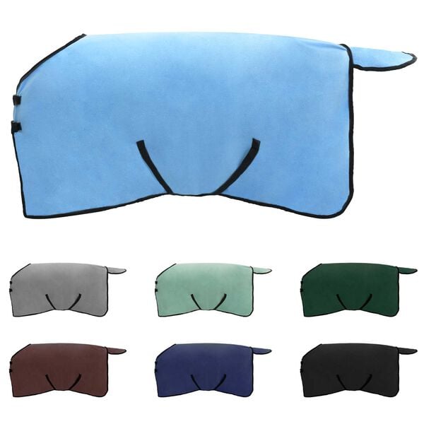 vidaXL Hestepledd Full aqua Polyester