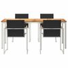vidaXL HageSpisestueSett 5 pcs Solid Teaktre