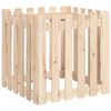 vidaXL Plantekasse med gjerdedesign 60x60x60 cm heltre furu