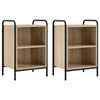vidaXL Nattbordskap 2 stk. Sonoma eik 40 x 30 x 60 cm Konstruert tre