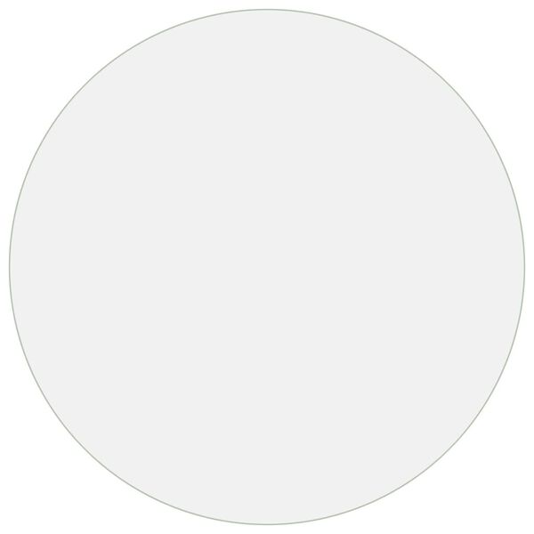 vidaXL Bordbeskytter gjennomsiktig Ø 110 cm 1,6 mm PVC