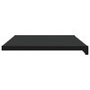 vidaXL Vinduskarmer Svart med trestruktur 100 x 45 x 4,5 cm PVC