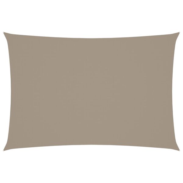 vidaXL Solseil oxfordstoff rektangul&aelig;r 2,5x4,5 m gr&aring;brun